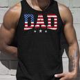 Mens Vintage Dad Fathers Day American Flag Usa Dad 4Th Of July Tank Top Gifts for Him