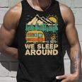 We Sleep Funny Camping Unisex Tank Top Gifts for Him