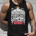 Weekend Forcast Wine Lover Outdoor 26 Shirt Unisex Tank Top Gifts for Him