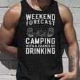 Weekend Forecast Camping With A Chance 22 Shirt Unisex Tank Top Gifts for Him