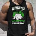 Weekend Forecast Camping With A Chance Of Drinking Funny Unisex Tank Top Gifts for Him