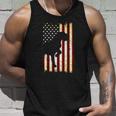 Wirehaired Pointing Griffon Silhouette American Flag Unisex Tank Top Gifts for Him