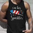 Womens Im His Sparkler Funny 4Th Of July For Women Unisex Tank Top Gifts for Him