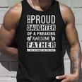 Womens Im The Proud Daughter Of A Freaking Awesome Father Unisex Tank Top Gifts for Him