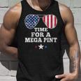 Womens Time For A Mega Pint Funny 4Th Of July Patriotic Sunglasses Unisex Tank Top Gifts for Him