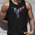 Womens Usa American Flag Dot Art Cute Bird Hummingbird 4Th Of July V2 Unisex Tank Top Gifts for Him