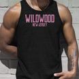 Womens Wildwood New Jersey Nj Vintage Text Pink Print Unisex Tank Top Gifts for Him
