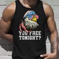 You Free Tonight Funny Bald Eagle American Flag 4Th Of July Unisex Tank Top Gifts for Him