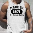 1971 Birthday Made In 1971 All Original Parts Unisex Tank Top Gifts for Him