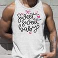 Baby Shower Text Pink Heart Ribbon Design Sweet Sweet Baby Unisex Tank Top Gifts for Him