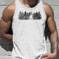 Bigfoot In The Forest Unisex Tank Top Gifts for Him