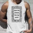 Black White Gothic Medieval Unisex Tank Top Gifts for Him