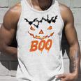 Boo Scary Pumpkin Face Unisex Tank Top Gifts for Him