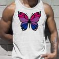 Butterfly With Colors Of The Bisexual Pride Flag Unisex Tank Top Gifts for Him