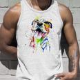 Colorful Pit-Bull Terrier Dog Love-R Dad Mom Boy Girl Funny Unisex Tank Top Gifts for Him