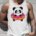 Cute Panda Bear Pandas Donut Sprinkles Unisex Tank Top Gifts for Him
