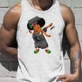 Dabbing African American Grad Girl Graduation Class Of 2022 Black Queen Tank Top Gifts for Him