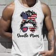 Doodle Mom Happy 4Th Of July American Flag Day Unisex Tank Top Gifts for Him