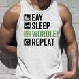 Eat Eat Sleep Wordle Repeat Wordle Lover Wordle Addict Unisex Tank Top Gifts for Him