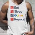 Eat Sleep Game Repeat Unisex Tank Top Gifts for Him