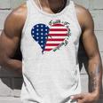 Faith Family Freedom American Flag Heart 4Th Of July Unisex Tank Top Gifts for Him