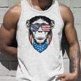 Fourth Of July Monkey American Flag July 4Th Chimpanzee Unisex Tank Top Gifts for Him