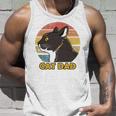 Funny Cat Dad Fathers Day Unisex Tank Top Gifts for Him