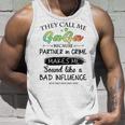 Gaga Grandma Gift They Call Me Gaga Because Partner In Crime Unisex Tank Top Gifts for Him