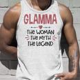 Glamma Grandma Gift Glamma The Woman The Myth The Legend Unisex Tank Top Gifts for Him