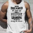 Granddaughter Of A Freakin Awesome Grandpa Unisex Tank Top Gifts for Him