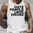 Hate People Love Hiking V2 Unisex Tank Top Gifts for Him