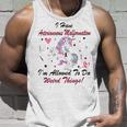 I Have Arteriovenous Malformation Im Allowed To Do Weird Things Funny Unicorn Burgundy Ribbon Arteriovenous Malformation Support Arteriovenous Malformation Awareness Unisex Tank Top Gifts for Him