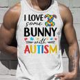 I Love Some Bunny With Autism Unisex Tank Top Gifts for Him