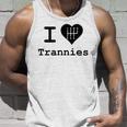 I Love Trannies Heart Car Lovers Gift Unisex Tank Top Gifts for Him