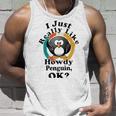 I Really Like Howdy Penguin Ok Unisex Tank Top Gifts for Him