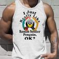 I Really Like Roman Soldier Penguin Ok Unisex Tank Top Gifts for Him