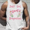 Kids Dragonfly Just A Girl Who Loves Dragonflies Unisex Tank Top Gifts for Him