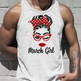 March Girl Women Face Wink Eye Bandana Birthday Gifts 548 Trending Shirt Unisex Tank Top Gifts for Him