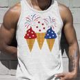 Memorial Day 4Th Of July Holiday Patriotic Ice Cream Unisex Tank Top Gifts for Him