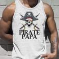 Mens Pirate Papa Captain Sword Gift Funny Halloween Unisex Tank Top Gifts for Him