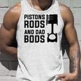Mens Pistons Rods And Dad Bods Unisex Tank Top Gifts for Him