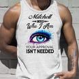 Mitchell Name Gift Mitchell I Am Who I Am Unisex Tank Top Gifts for Him