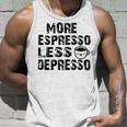 More Espresso Less Depresso Unisex Tank Top Gifts for Him