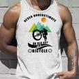 Never Underestimate An Old Guy On A Bicycle Unisex Tank Top Gifts for Him