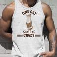 One Cat Short Of Crazy Unisex Tank Top Gifts for Him