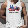 Patriotic 4Th Of July Peace Love America Unisex Tank Top Gifts for Him