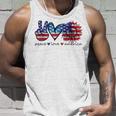 Peace Love America Flag Sunflower 4Th Of July Memorial Day Unisex Tank Top Gifts for Him