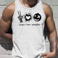 Peace Love Pumpkin Halloween Unisex Tank Top Gifts for Him