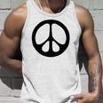 Peace Sign Minimalist Simple Sixties Lover 60S Retro Unisex Tank Top Gifts for Him
