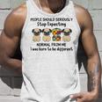 People Should Seriously Stop Expecting Shirt Pug Lovers Autism Awareness Month Shirts Unisex Tank Top Gifts for Him